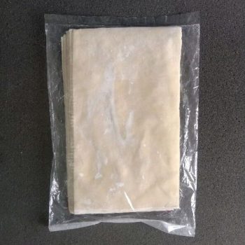 KULIT PANGSIT 500 GRAM PERSEGI PANJANG 14x24 cm