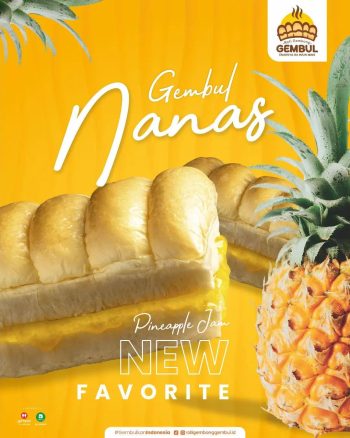 Roti Gembong Gembul Nanas 1 Pcs Soft Bun