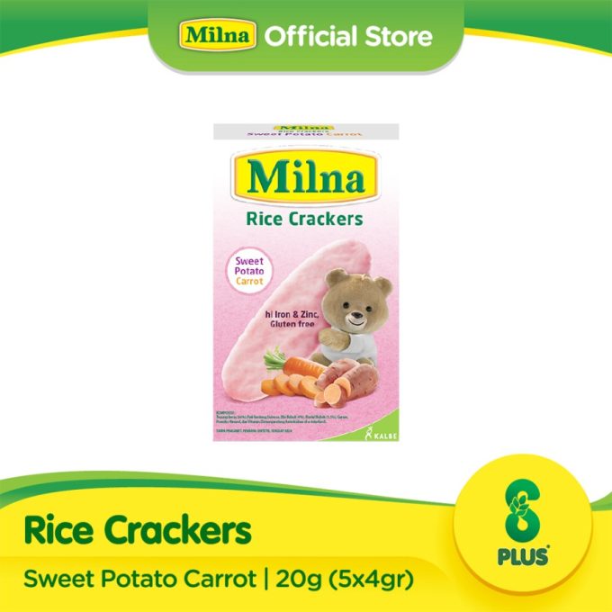 Milna Rice Crackers Sweet Potato Carrot