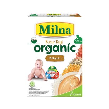 MILNA BUBUR BAYI ORGANIC MULTIGRAIN LESS SUGAR & SALT 8-12 BULAN