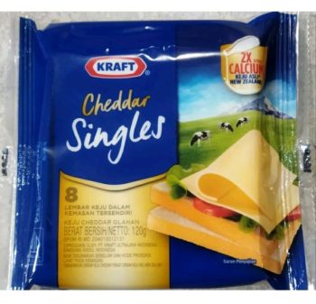 KRAFT CHEESE SLICE PLAIN 8 PCS - KEJU