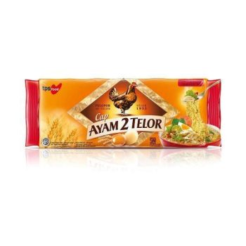 2 AYAM MI TELOR LEBAR KERITING 200gr