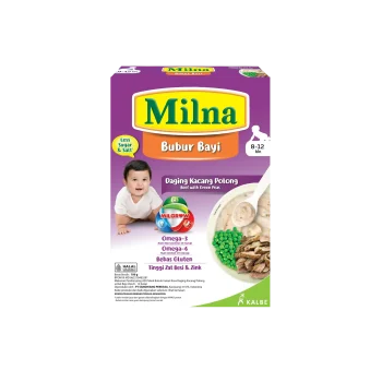 Milna Bubur Bayi Daging Kacang Polong 8-12 Bulan F