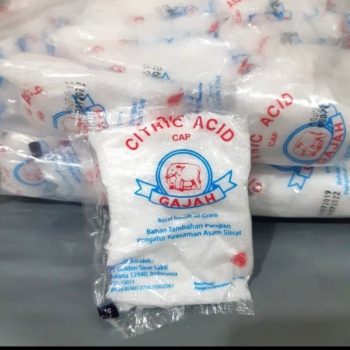 citrun cap gajah 50gr /citric acid /asam sitrat /pemutih /pembersih per sachet