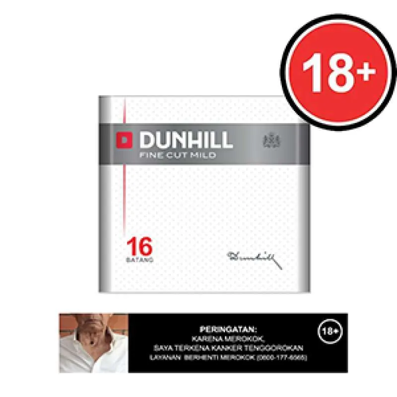 DUNHILL ROKOK FINE CUT MILD BKS 16'S