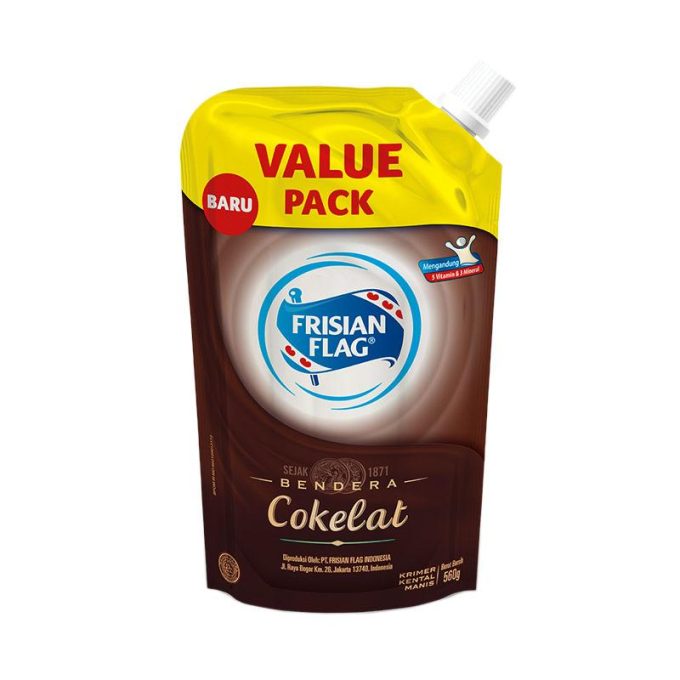 FRISIAN FLAG BENDERA KENTAL MANIS 560 GR POUCH COKLAT