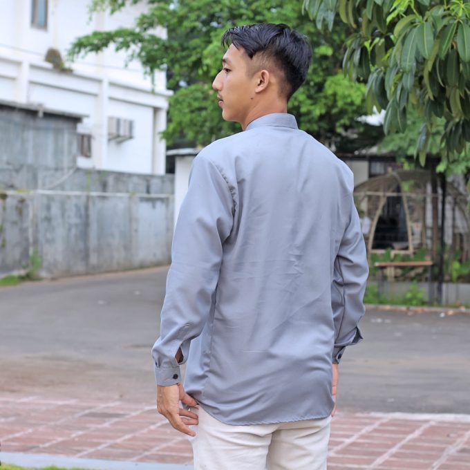 Koko Pria Dewasa Lengan Panjang Premium Distro Motif Marvel Kombinasi Garis - Gambar 4