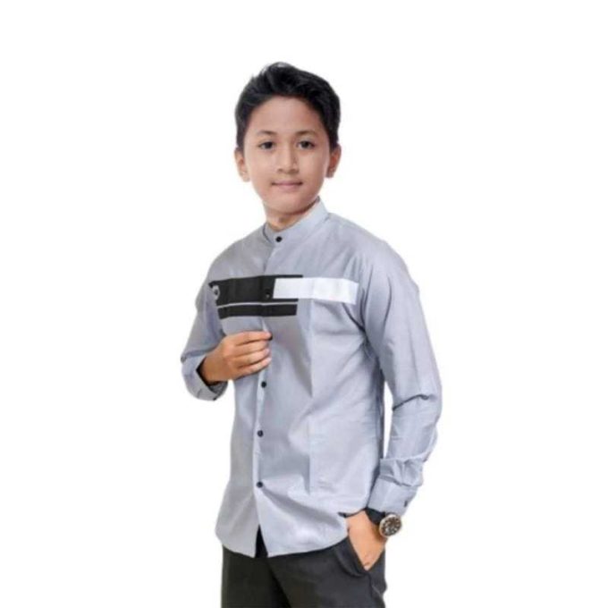 Baju Koko Anak Laki Laki Koko Anak Baju Muslim Anak Koko Jordan anak 5 - 11 Tahun - Image 2