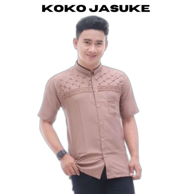 Baju koko bordir Mewah lengan pendek alfariz - Image 3
