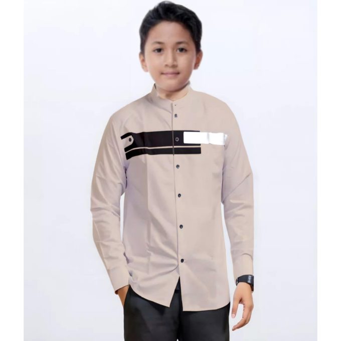 Baju Koko Anak Laki Laki Koko Anak Baju Muslim Anak Koko Jordan anak 5 - 11 Tahun - Image 3
