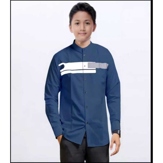 Baju Koko Anak Laki Laki Koko Anak Baju Muslim Anak Koko Jordan anak 5 - 11 Tahun - Image 5