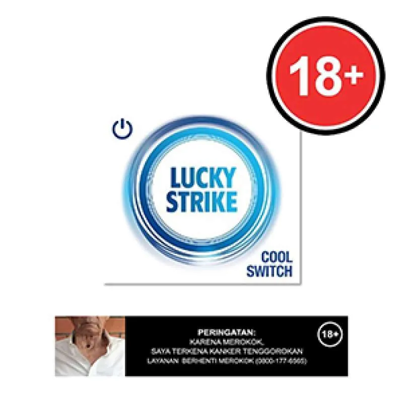 LUCKY STRIKE ROKOK FILTER COOL SWITCH BKS 20'S