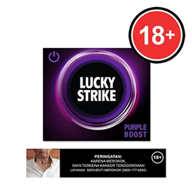 LUCKY STRIKE PURPLE BOOST ROKOK FILTER BKS 20'S
