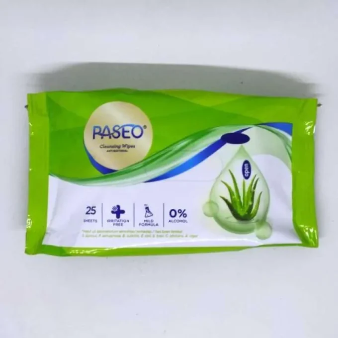 PASEO ANTIBACTERIAL CLEANSING WIPES