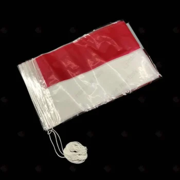 ISI 20 LEMBAR ~BENDERA PLASTIC PLASTIK MERAH PUTIH INDONESIA