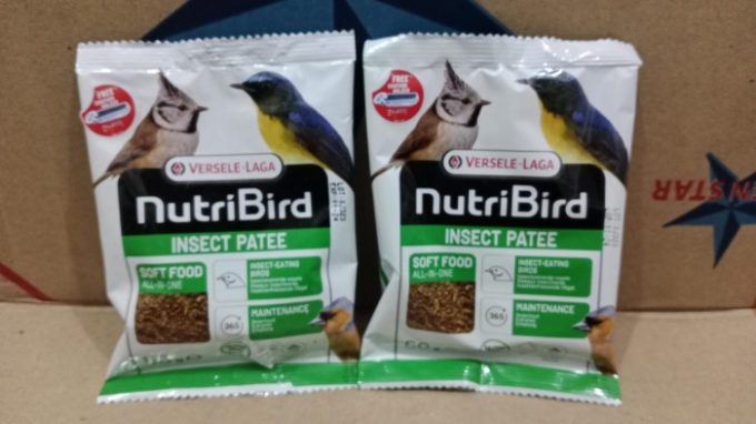 Nutribird Insect Patee Patte Versele Laga 50gr Voer Pur Import Pakan Burung Murai Kacer Pleci Ciblek Branjangan