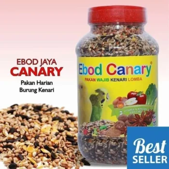 PAKAN BURUNG KENARI HARIAN KEMASAN TOPLES EBOD JAYA