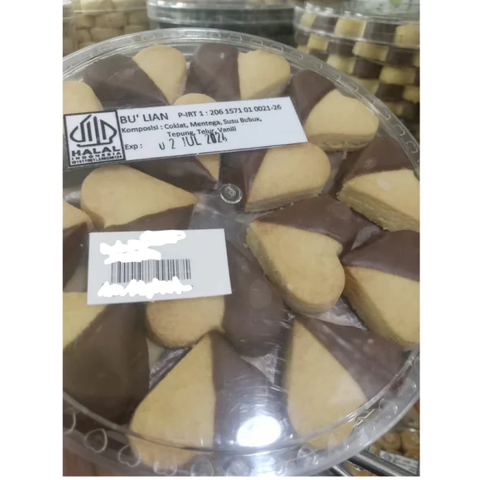 KUE COKLAT HEART KUE KERING LEBARAN