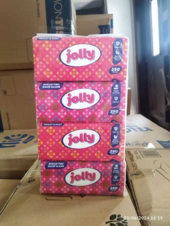 Tissue JOLLY 250 sheets 2ply tisue jolly 250 murah meriah Disposable Kitchen Degradable Soft 2 Ply Tisu