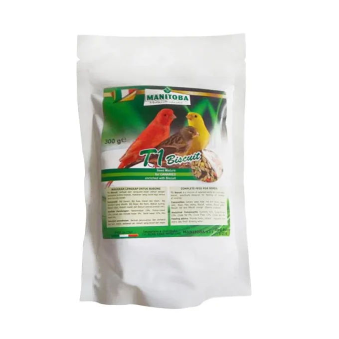MANITOBA T1 BISCUIT PAKAN BURUNG POKSAY KENARI ANIS MURAI