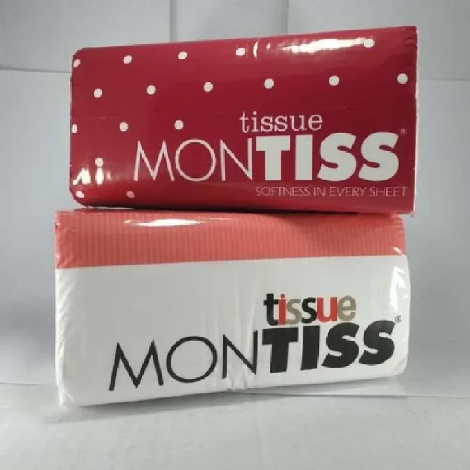 PAKET 8 PAX~ Tissue Montiss 250 sheets 2ply / Montis Tisu 250 lembar Facial Disposable Kitchen Degradable Soft 2 Ply