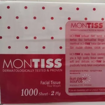 Tisu tissue montiss 1000 sheet 2ply promo