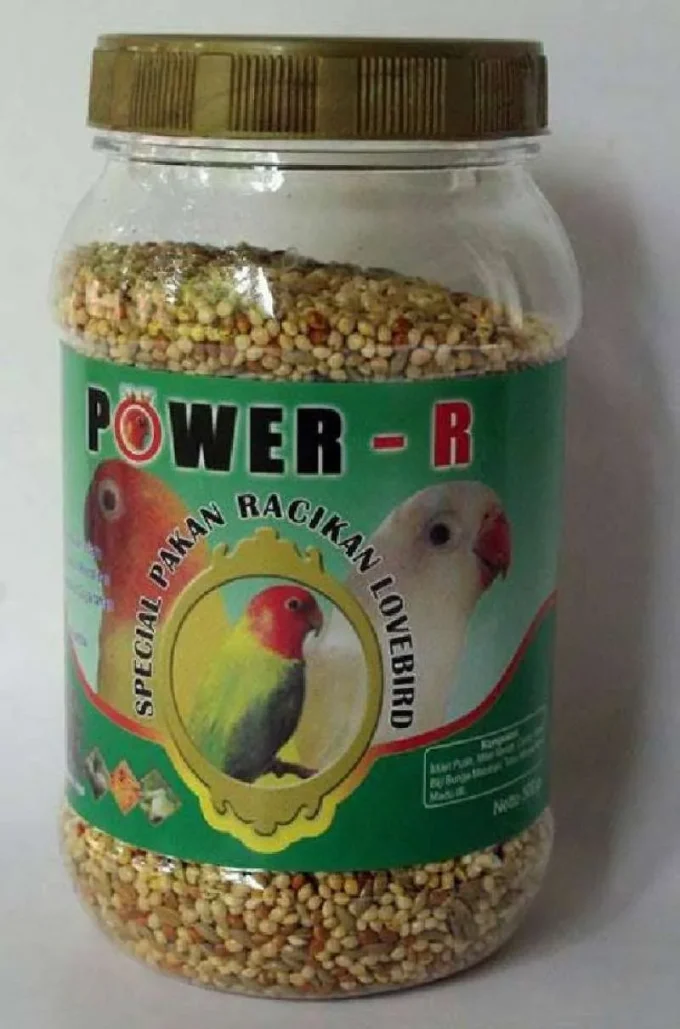 PAKAN BURUNG LOVEBIRD LOMBA CAMPUR POWER-R