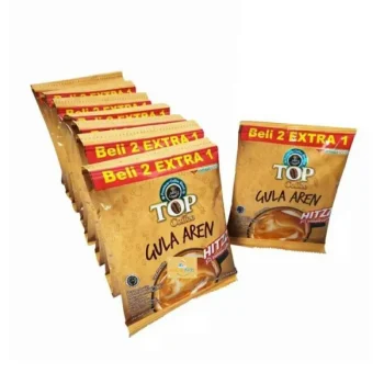 KOPI TOP GULA AREN RENCENGAN PROMO TOP COFFE GULA AREN ( beli 10 gratis 5 )