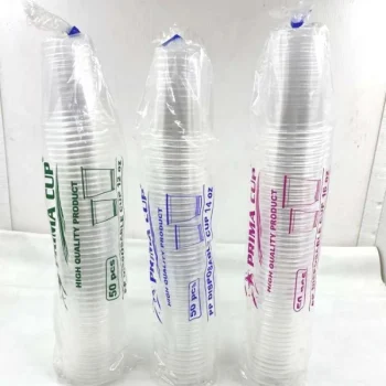 GELAS PRIMA CUP - UKURAN 14 OZ - UKURAN 16 OZ - UKURAN 22 OZ - GELAS JUICE - CUP MINUMAN ISI 50 PCS