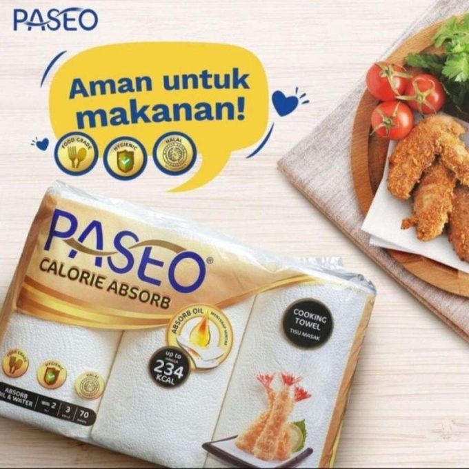 TISSUE PASEO SERAP MINYAK MAKANAN / KITCHEN TOWEL / TISSUE DAPUR MINYAK