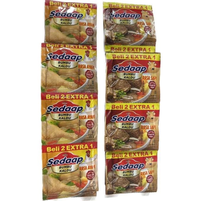 ISI 18 pc RENCENGAN SEDAAP BUMBU KALDU RASA AYAM KALDU RASA SAPI 9gr ISI 18pc