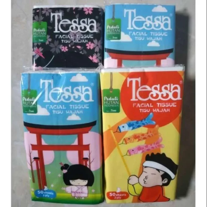 Tisu Tissue TESSA FACIAL 50 lembar TRAVELPACK TISU WAJAH 50 SHEET 2 PLY