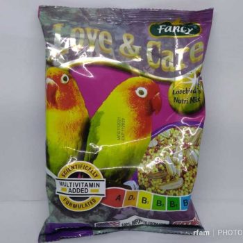 FANCY LOVE N CARE PAKAN BURUNG LOVEBIRD MILET CAMPUR MULTI VITAMIN MILLET MAKANAN LOVE BIRD LB FANCY LOVE AND CARE FCYLB