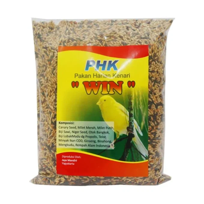 PHK KEMASAN PLASTIK WIN JAYA MANDIRI PAKAN BURUNG KENARI