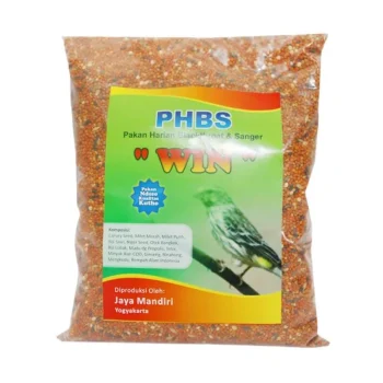PHBS KEMASAN PLASTIK WIN JAYA MANDIRI PAKAN BURUNG BLACKTHROAT & SANGER