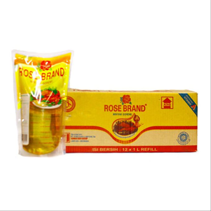 Rose Brand 1 L DUS | ROSE BRAND MINYAK GORENG PCH 1L (1 DUS / 1 KARTON ISI 12)