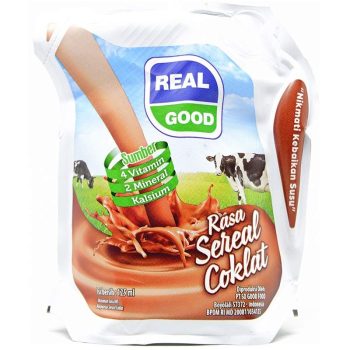 1 DUS ISI 40 REAL GOOD SUSU CAIR UHT SEREAL COKELAT PCH 125mL