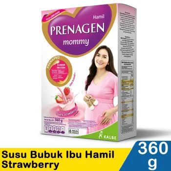 1 DUS ISI 12 PRENAGEN MOMMY SUSU BUBUK IBU HAMIL STRAWBERRY BOX 360g