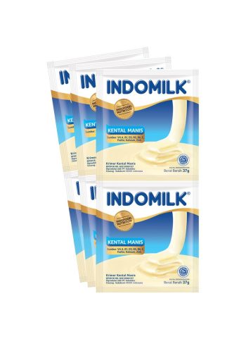 1 DUS ISI 20 INDOMILK SUSU KENTAL MANIS PUTIH PCK 6X37g