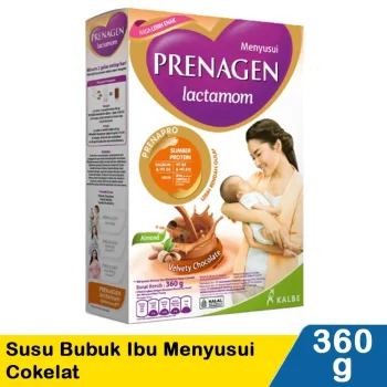 1 DUS ISI 12 PRENAGEN LACTAMOM SUSU BUBUK IBU MENYUSUI COKLAT BOX 360g