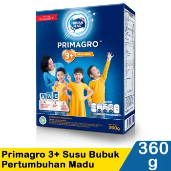 1 DUS ISI 24 FRISIAN FLAG 3+ SUSU BUBUK PERTUMBUHAN MADU BOX 360g