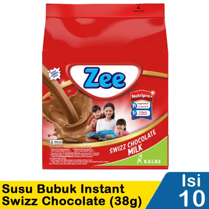 ZEE SUSU BUBUK INSTANT SWIZZ CHOCOLATE BAG 10x38g
