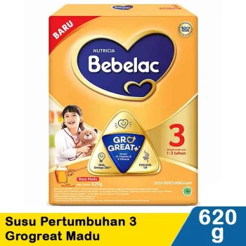 BEBELAC 3 SUSU PERTUMBUHAN GROGREAT+ MADU BOX 620g
