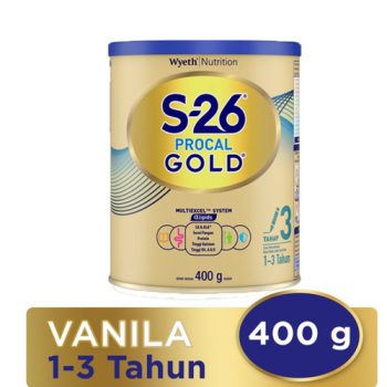 S-26 PROCAL GLD SUSU BUBUK PERTUMBUHAN 3 VANILLA (NEW) KLG 400g