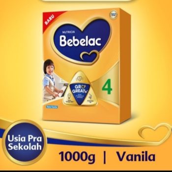 1 DUS ISI 10 BEBELAC 4 SUSU PERTUMBUHAN HIQ-EQ VANILLA BOX 1000g