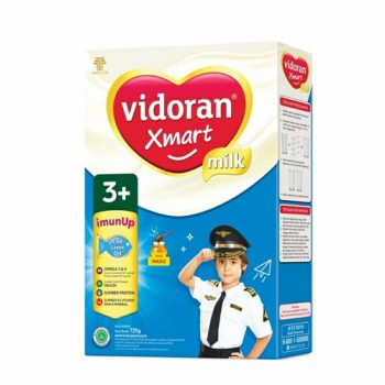 1 DUS ISI 12 VIDORAN XMART3+ SUSU PERTUMBUHAN VANILA BOX 725g