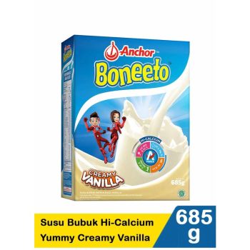 ANCHOR BONEETO SUSU BUBUK HI-CALCIUM CREAMY VANILLA BOX 685g