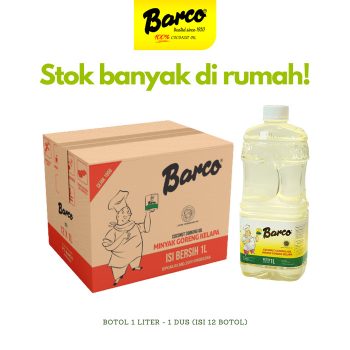 BARCO MINYAK GORENG REFILL PCH 1000mL Dus (1 Karton isi 12)