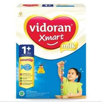 1 DUS ISI 12 VIDORAN XMART 1+ SUSU PERTUMBUHAN MADU BOX 925g