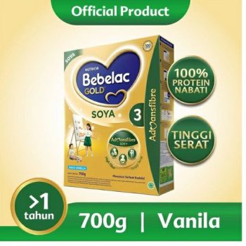 BEBELAC GOLD 3 SUSU BUBUK SOYA VANILLA BOX 700g